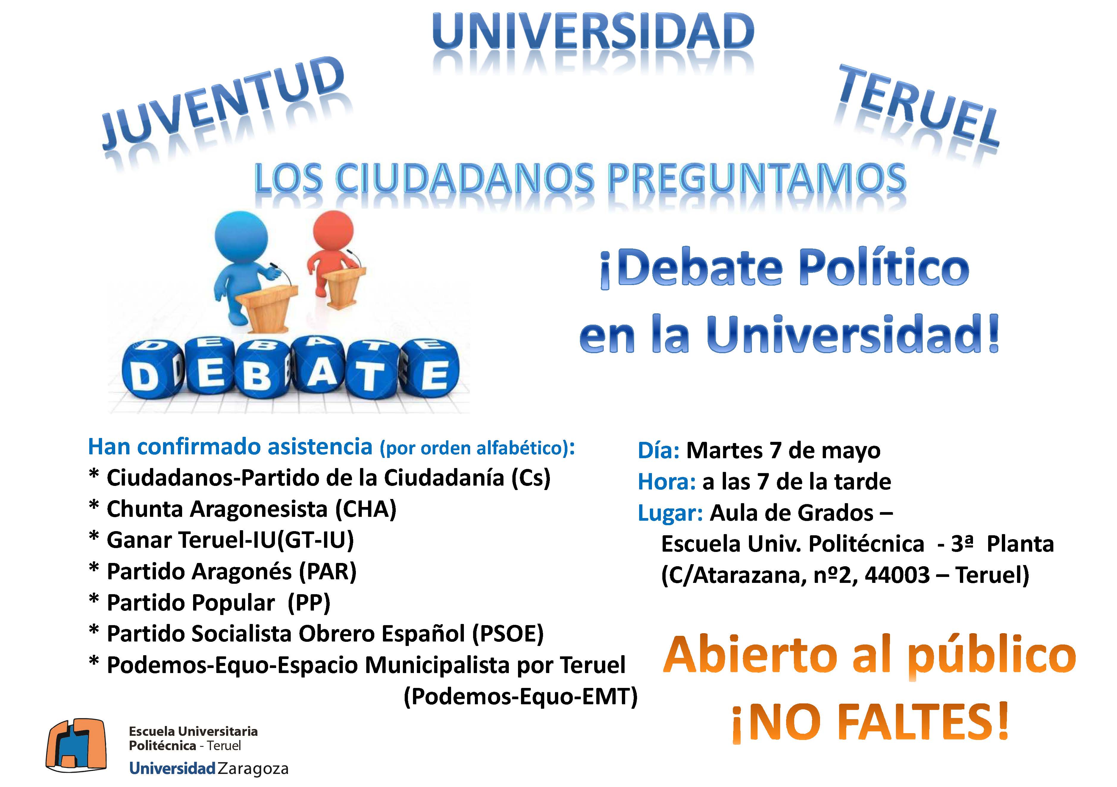 Debate Político Universitario - Agora EUPT 2019
